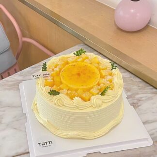 香芒布蕾水果奶油蛋糕