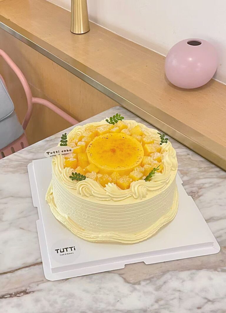 香芒布蕾水果奶油蛋糕
