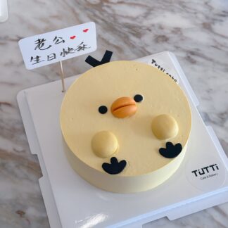 小鸡简约奶油蛋糕