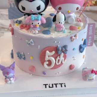 库洛米美乐蒂双娃生日蛋糕