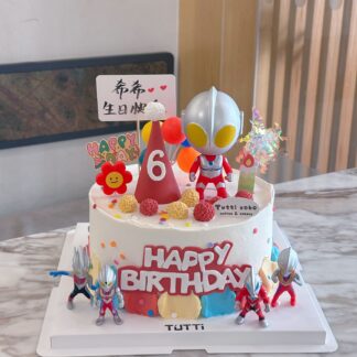 奥特曼英雄生日蛋糕