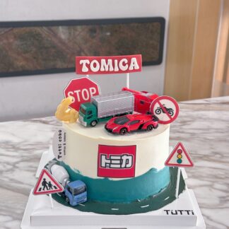 TOMICA赛车主题蛋糕