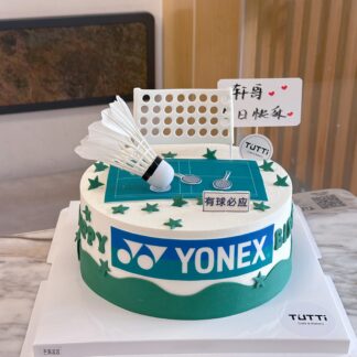 运动球拍主题生日蛋糕