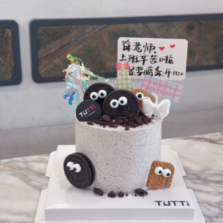 黑色小怪兽生日蛋糕