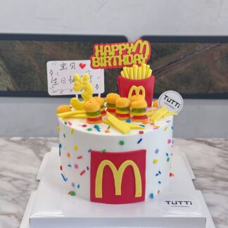 快乐麦麦主题生日蛋糕
