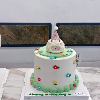绿色派对生日蛋糕