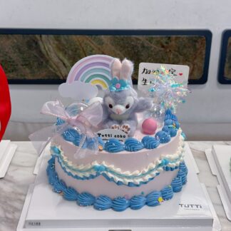 彩虹小象生日蛋糕