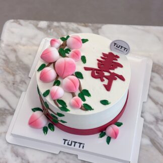 寿桃祝寿生日蛋糕