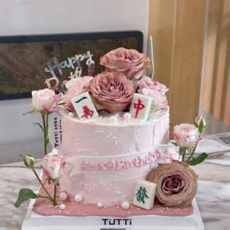 玫瑰花园生日蛋糕