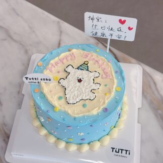 蓝色星星生日蛋糕