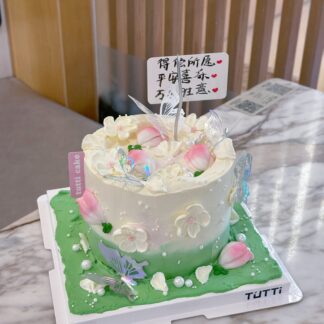 绿色花园公主蛋糕