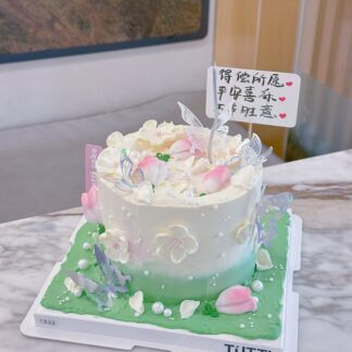 绿色花园生日蛋糕
