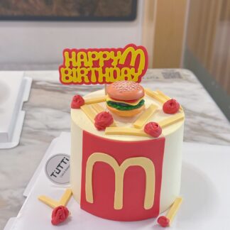 麦当劳主题生日蛋糕