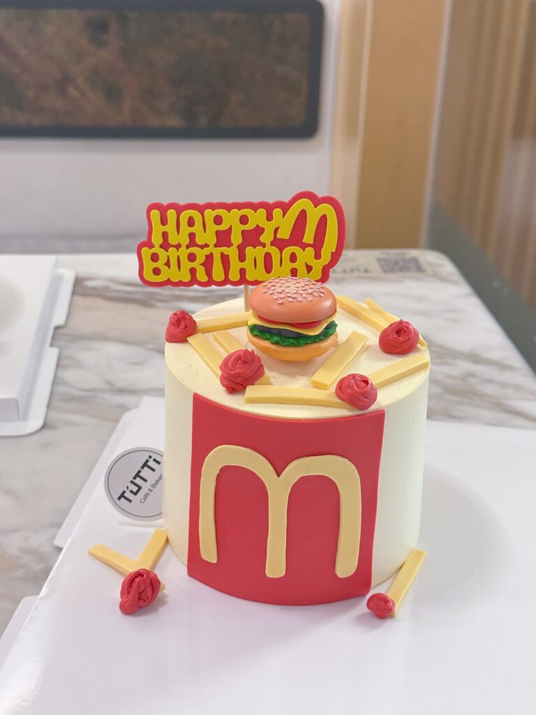 麦当劳主题生日蛋糕