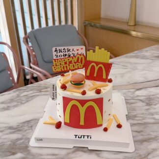 麦当劳主题生日蛋糕