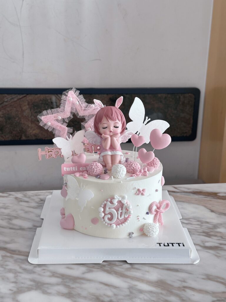 粉色兔兔公主蛋糕