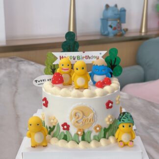 小黄鸭花园蛋糕