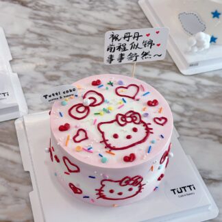 Hello Kitty手绘蛋糕