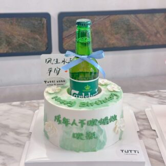 啤酒主题生日蛋糕