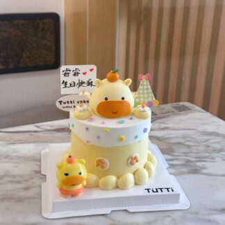 黄色小鸭生日蛋糕
