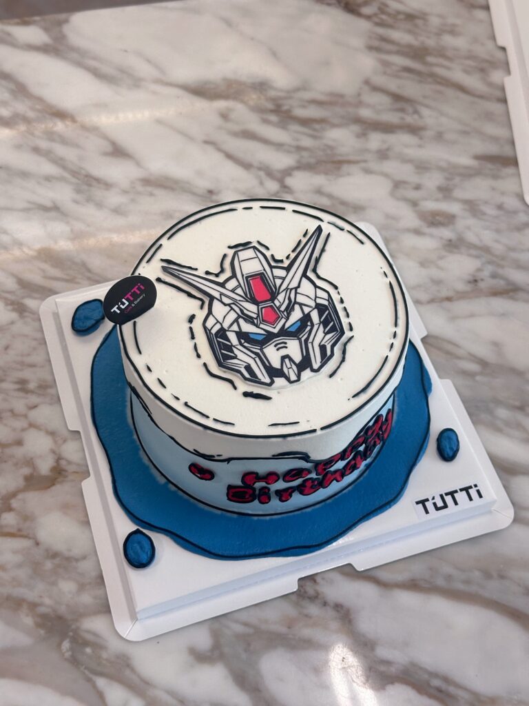 高达手绘生日蛋糕