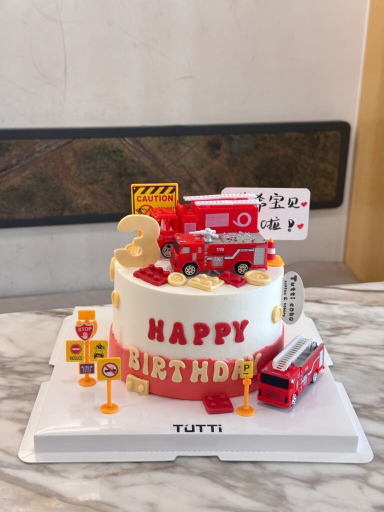 消防车生日蛋糕