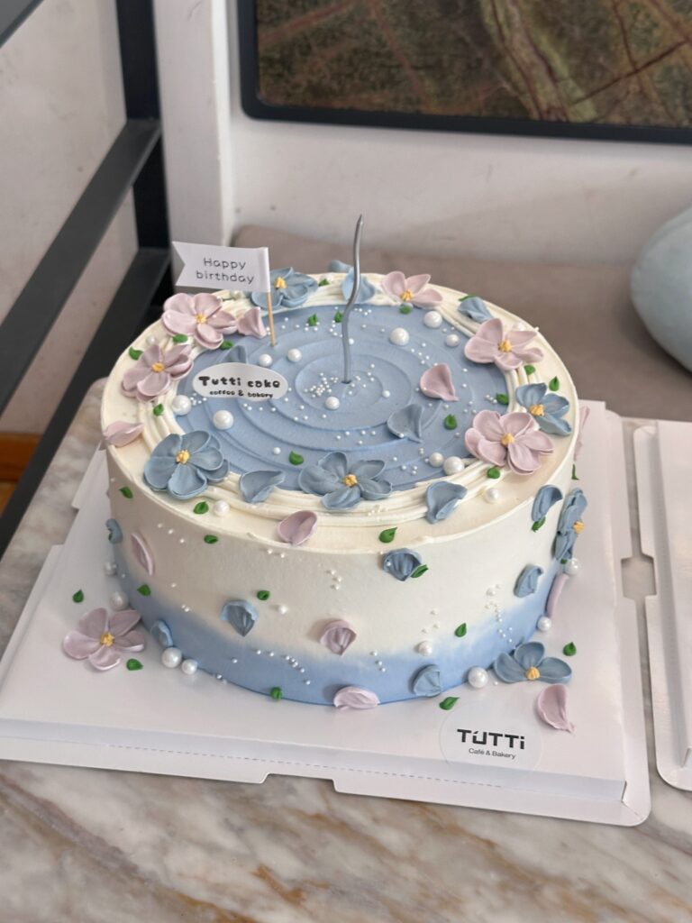 蓝色星空奶油蛋糕